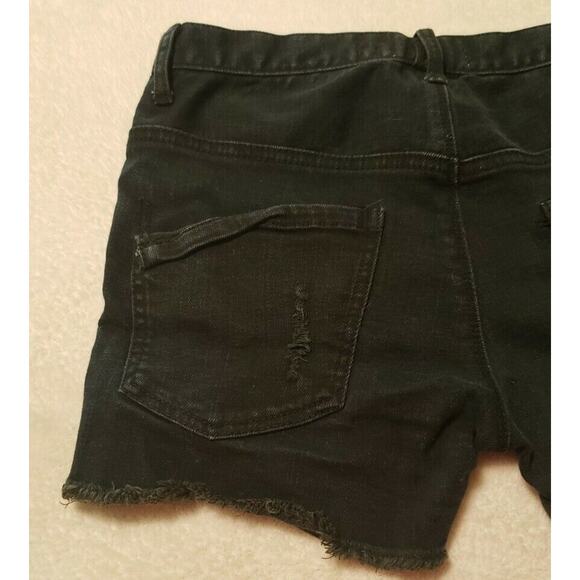VTG Y2K Roxy Button fly Black Denim Shorts Sz 3 Cut Offs summer surf grunge emo - Picture 5 of 9